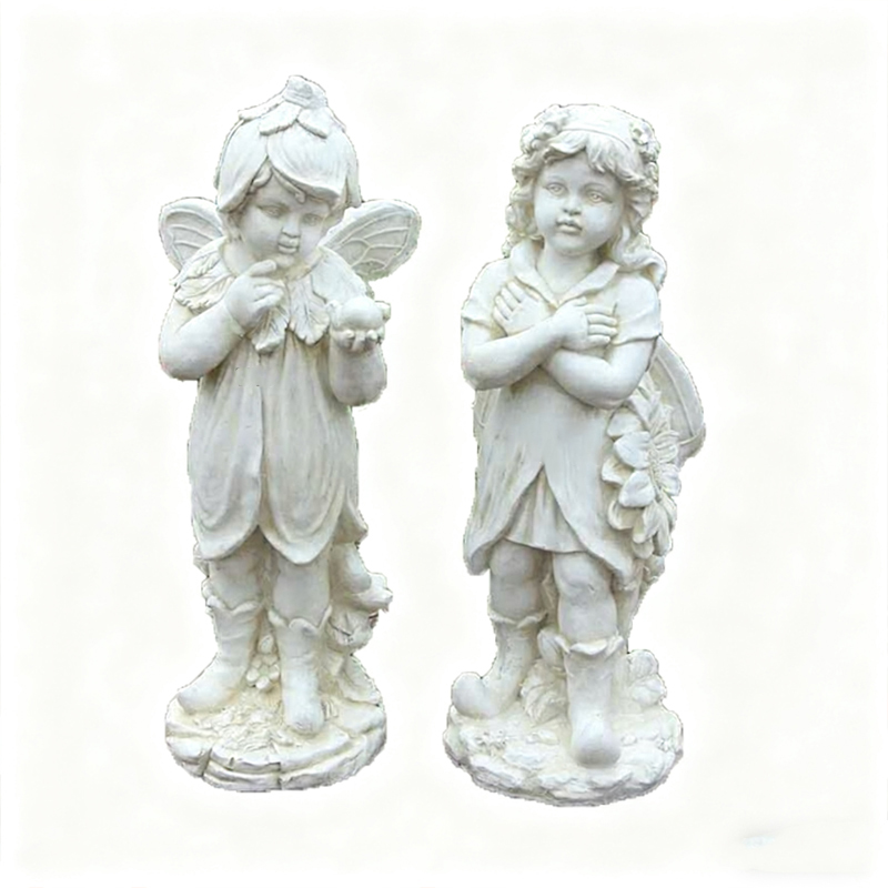 Menselijk beeld van glasvezel van een kleine engel