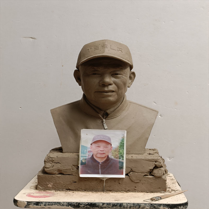 Aangepaste bronzen portretsculptuur