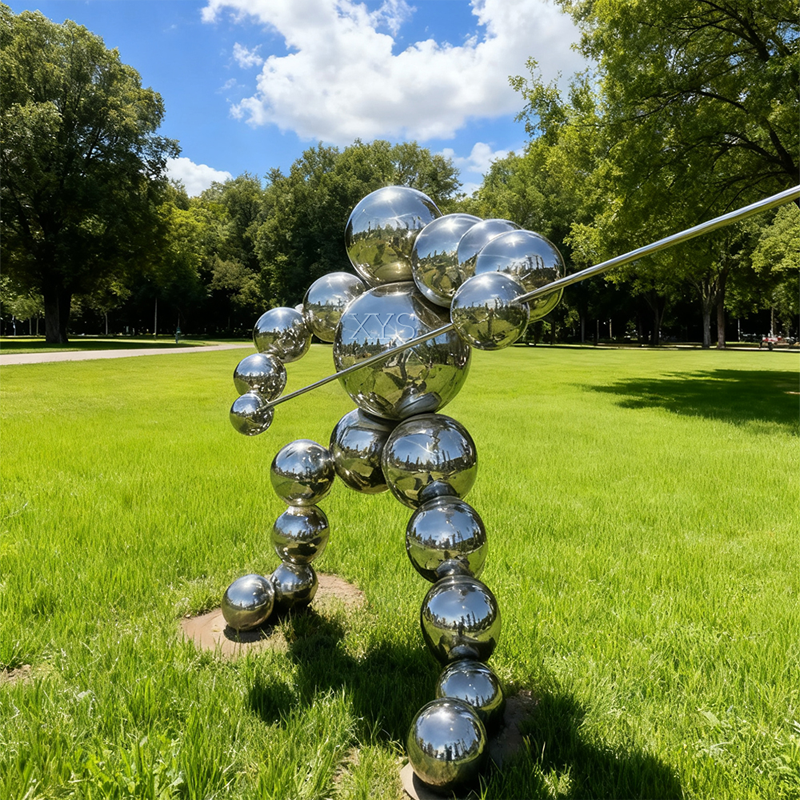 Sphere Warrior spiegel bolvormige Samurai-sculptuur