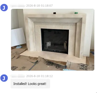 Hoe ziet een op maat gemaakte marmeren open haard er uit, van ontwerp tot installatie?