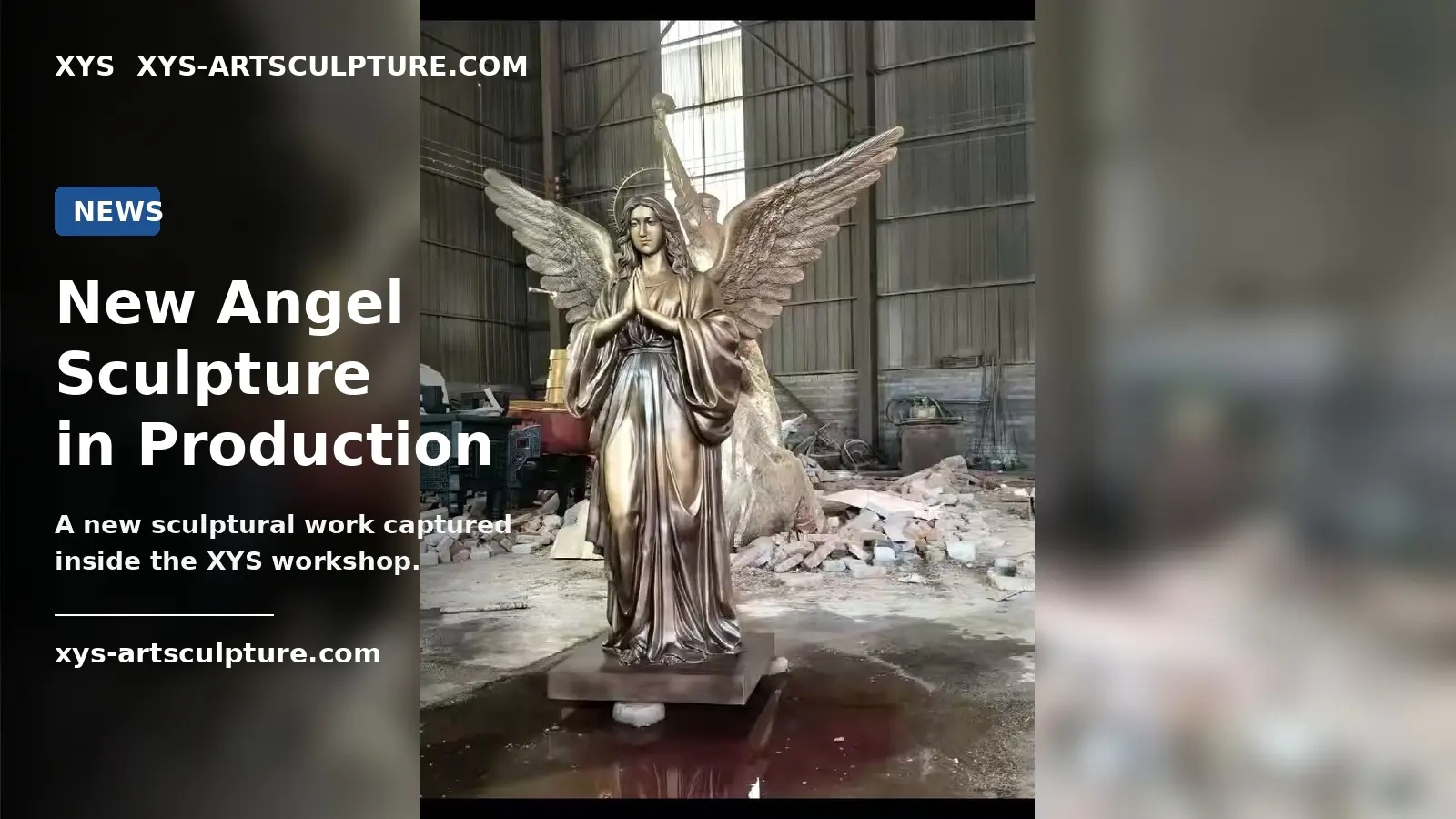 Hoe een gegoten bronzen engelsculptuur zijn antieke afwerking en fijne details bereikt
